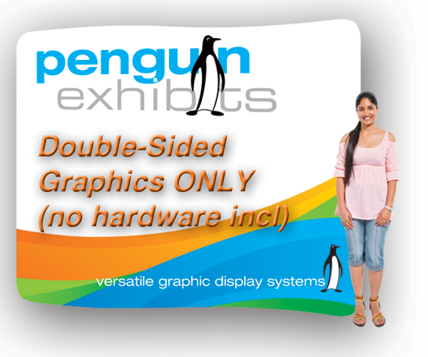 Double-sided ZipTube Display S-Shaped graphics only