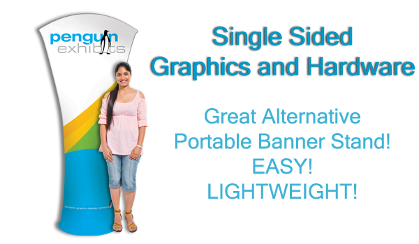 Arc Fabric Stand - Single Side Graphics and Hardware