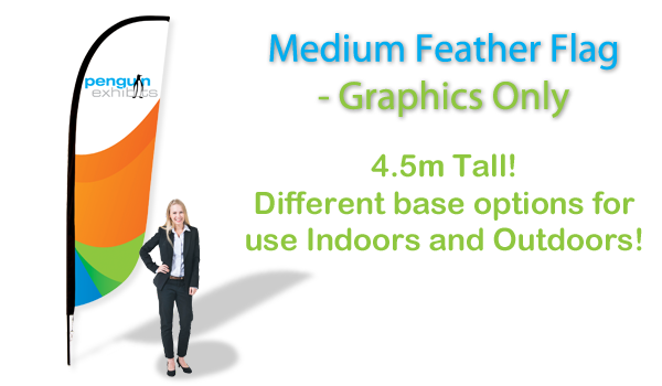 Medium Feather Flag - Graphics Only (single-side)