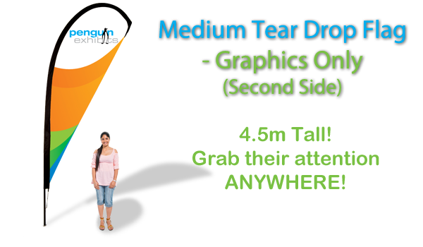 Medium Tear Drop Flag - Graphics (second side)