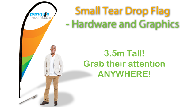 Small Tear Drop Flag - Hardware and Graphics (single-side)