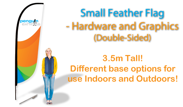 Small Feather Flag - Hardware and Graphics (double-sided)