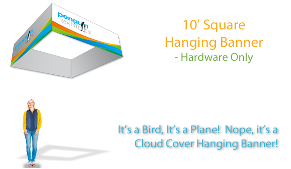 10' Square Cloud Cover - Hardware  Only