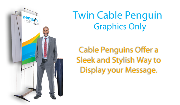 Twin Graphic Cable Penguin 31.5