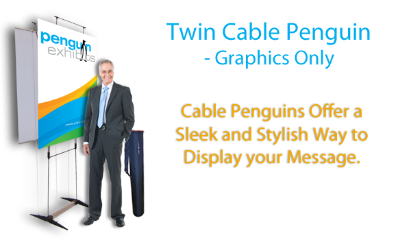 Twin Graphic Cable Penguin 35.5