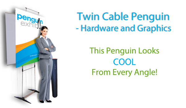 Twin Graphic Cable Penguin 39.4