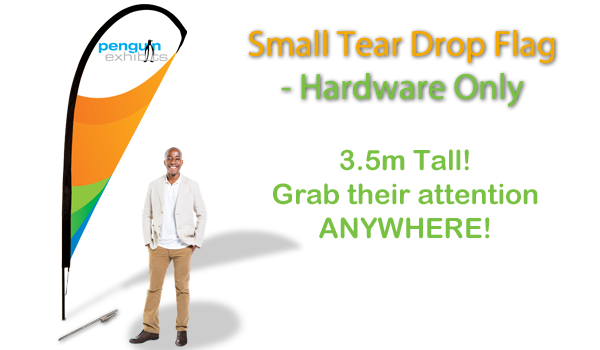 Small Tear Drop Flag - Hardware Only