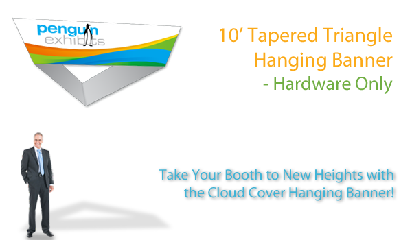 10ft Tapered Triangle Cloud Cover Hardware