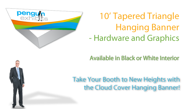 10ft Tapered Triangle Cloud Cover Hardware and Graphics Black