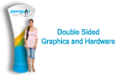 Arc Fabric Stand - Hardware and Double Sided Graphics