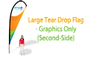 Large Tear Drop Flag - Graphics Only (double-side)