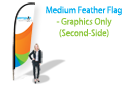 Medium Feather Flag - Graphics Only (double-sided)