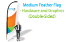 Medium Feather Flag - Hardware and Graphics (double-sided)