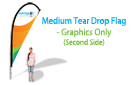 Medium Tear Drop Flag - Graphics (second side)
