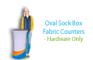 Oval Sock Box Counter - Hardware