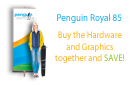 Royal 85 Roll-Up Banner Stand 33.5" X 79" - Hardware and Graphics