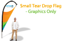 Small Tear Drop Flag - Graphics (single-side)