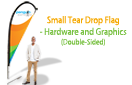 Small Tear Drop Flag - Hardware and Graphics (double-side)