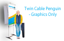 Twin Graphic Cable Penguin 27.5" X 86.25" Graphics Only