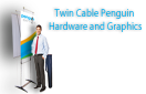 Twin Graphic Cable Penguin 27.5" X 86.25" Hardware and Graphics