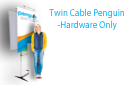 Twin Graphic Cable Penguin - 35.5" X 86.25" Hardware Only