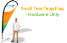 Small Tear Drop Flag - Hardware Only