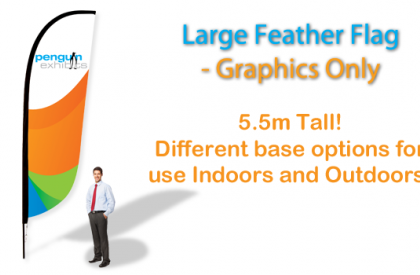 Large Feather Flag - Graphics Only (single-side)