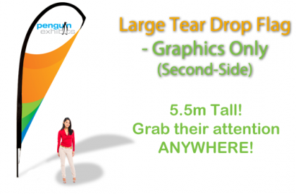 Large Tear Drop Flag - Graphics Only (second-side)