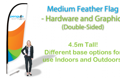 Medium Feather Flag - Hardware and Graphics (double-sided)