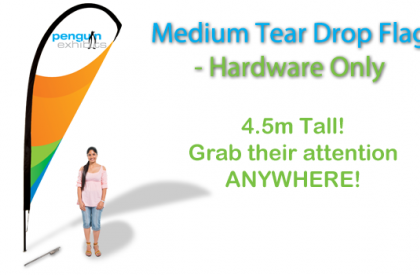 Medium Tear Drop Flag - Hardware Only