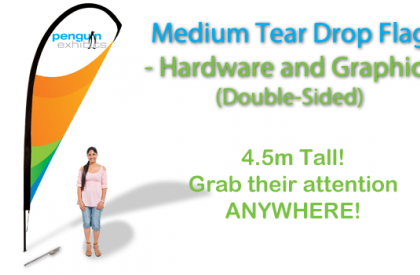 Medium Tear Drop Flag - Hardware and Graphics (double-side)