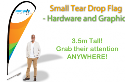 Small Tear Drop Flag - Hardware and Graphics (single-side)