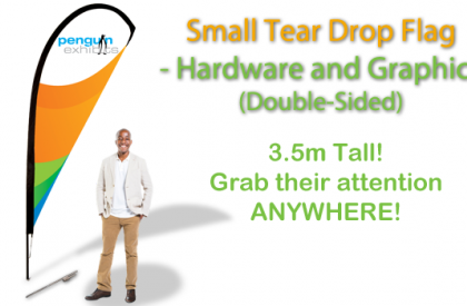 Small Tear Drop Flag - Hardware and Graphics (double-side)