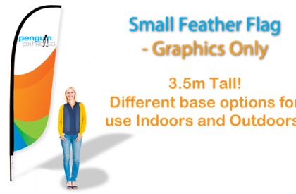 Small Feather Flag - Graphics (single-side)