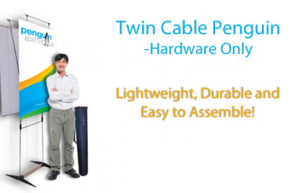 Twin Graphic Cable Penguin 27.5" X 86.25" Hardware Only