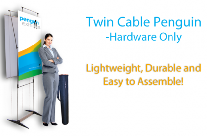 Twin Graphic Cable Penguin 31.5" X 86.25" Hardware Only