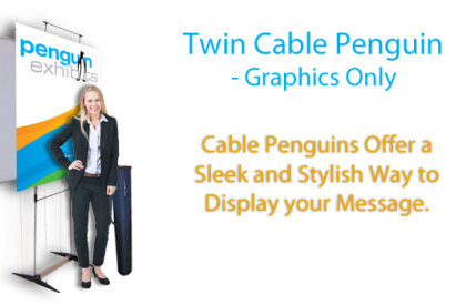 Twin Graphic Cable Penguin 39.4" X 86.25" Graphics Only